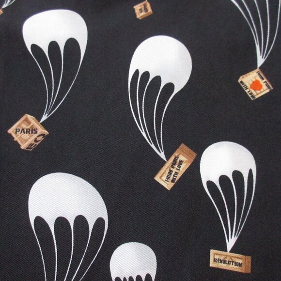 NWT Equipment Adalyn in True Black Parachute Crate Paris Revolution Silk Shirt S - Picture 5 of 7